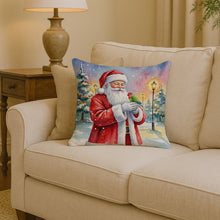 Load image into Gallery viewer, Lovebird with Santa Claus Throw Pillow