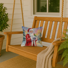 Load image into Gallery viewer, Lovebird with Santa Claus Throw Pillow