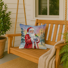 Load image into Gallery viewer, Lovebird with Santa Claus Throw Pillow