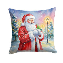 Load image into Gallery viewer, Lovebird with Santa Claus Throw Pillow