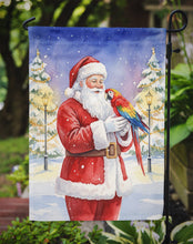 Load image into Gallery viewer, Macaw with Santa Claus Garden Flag