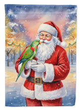 Load image into Gallery viewer, Male Eclectus with Santa Claus Garden Flag