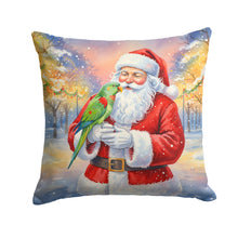 Load image into Gallery viewer, Male Eclectus with Santa Claus Throw Pillow