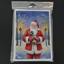 Load image into Gallery viewer, Mallard with Santa Claus Greeting Cards Pack of 8
