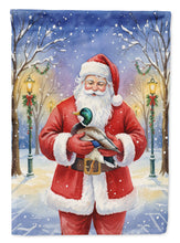 Load image into Gallery viewer, Mallard with Santa Claus Garden Flag