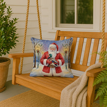 Load image into Gallery viewer, Mallard with Santa Claus Throw Pillow