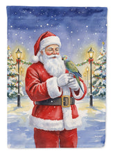 Load image into Gallery viewer, Meyer�s Parrot with Santa Claus Garden Flag