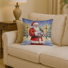 Load image into Gallery viewer, Meyer’s Parrot with Santa Claus Throw Pillow