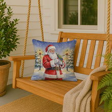 Load image into Gallery viewer, Meyer’s Parrot with Santa Claus Throw Pillow