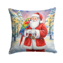 Load image into Gallery viewer, Parrot with Santa Claus Throw Pillow