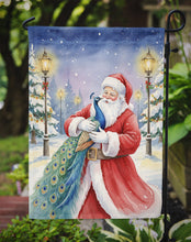 Load image into Gallery viewer, Peacock with Santa Claus Garden Flag