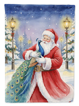Load image into Gallery viewer, Peacock with Santa Claus Garden Flag