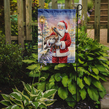 Load image into Gallery viewer, Pelican with Santa Claus Garden Flag