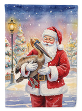 Load image into Gallery viewer, Pelican with Santa Claus Garden Flag