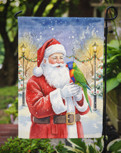 Load image into Gallery viewer, Rainbow Lorikeet with Santa Claus Garden Flag