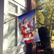 Load image into Gallery viewer, Red Lory with Santa Claus House Flag