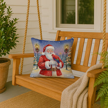 Load image into Gallery viewer, Red Lory with Santa Claus Throw Pillow