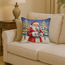 Load image into Gallery viewer, Red Bellied Parrot with Santa Claus Throw Pillow