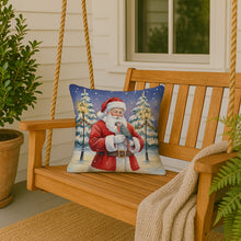 Load image into Gallery viewer, Red Bellied Parrot with Santa Claus Throw Pillow
