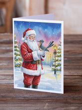 Load image into Gallery viewer, Roadrunner with Santa Claus Greeting Cards Pack of 8