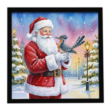 Load image into Gallery viewer, Roadrunner with Santa Claus Framed Metal Print
