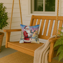 Load image into Gallery viewer, Roadrunner with Santa Claus Throw Pillow