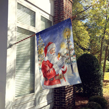 Load image into Gallery viewer, Robin with Santa Claus House Flag