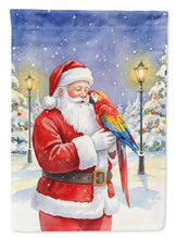 Load image into Gallery viewer, Scarlet Macaw with Santa Claus House Flag