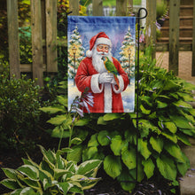 Load image into Gallery viewer, Senegal Parrot with Santa Claus Garden Flag