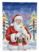 Load image into Gallery viewer, Sulphur Crested Cockatoo with Santa Claus Garden Flag