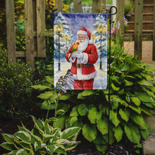 Load image into Gallery viewer, Sun Conure with Santa Claus Garden Flag