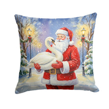 Load image into Gallery viewer, Swan with Santa Claus Throw Pillow