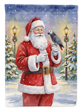 Load image into Gallery viewer, Timneh African Grey with Santa Claus Garden Flag