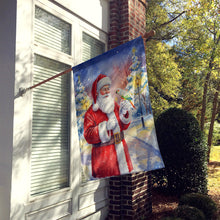Load image into Gallery viewer, White Bellied Caique with Santa Claus House Flag