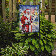 Load image into Gallery viewer, White Bellied Caique with Santa Claus Garden Flag