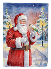 Load image into Gallery viewer, White Bellied Caique with Santa Claus Garden Flag