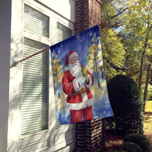 Load image into Gallery viewer, Woodpecker with Santa Claus House Flag