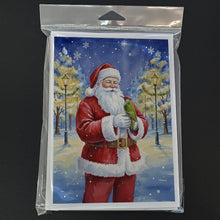 Load image into Gallery viewer, Woodpecker with Santa Claus Greeting Cards Pack of 8