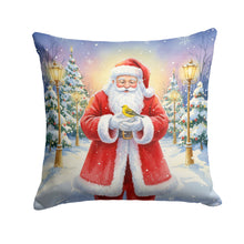 Load image into Gallery viewer, Yellowhammer with Santa Claus Throw Pillow