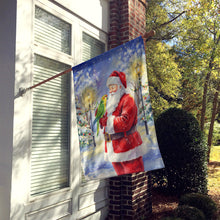 Load image into Gallery viewer, Yellow Naped Amazon with Santa Claus House Flag