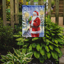 Load image into Gallery viewer, Yellow Naped Amazon with Santa Claus Garden Flag
