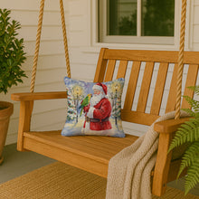 Load image into Gallery viewer, Yellow Naped Amazon with Santa Claus Throw Pillow