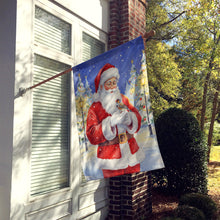 Load image into Gallery viewer, Zebra Finch with Santa Claus House Flag