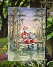 Load image into Gallery viewer, Cajun Santa Claus and the Accordion Gator Christmas Garden Flag