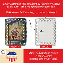 Load image into Gallery viewer, Cajun Santa Claus and the Crawfish Band Christmas Porcelain Ornament
