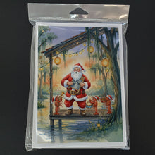Load image into Gallery viewer, Cajun Santa Claus and the Crawfish Band Christmas Greeting Cards Pack of 8
