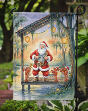 Load image into Gallery viewer, Cajun Santa Claus and the Crawfish Band Christmas Garden Flag