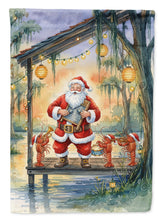 Load image into Gallery viewer, Cajun Santa Claus and the Crawfish Band Christmas Garden Flag