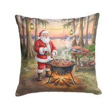 Load image into Gallery viewer, Cajun Santa Claus Cooking Gumbo Christmas Throw Pillow