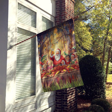 Load image into Gallery viewer, Cajun Santa Claus Crawfish Boil Christmas House Flag